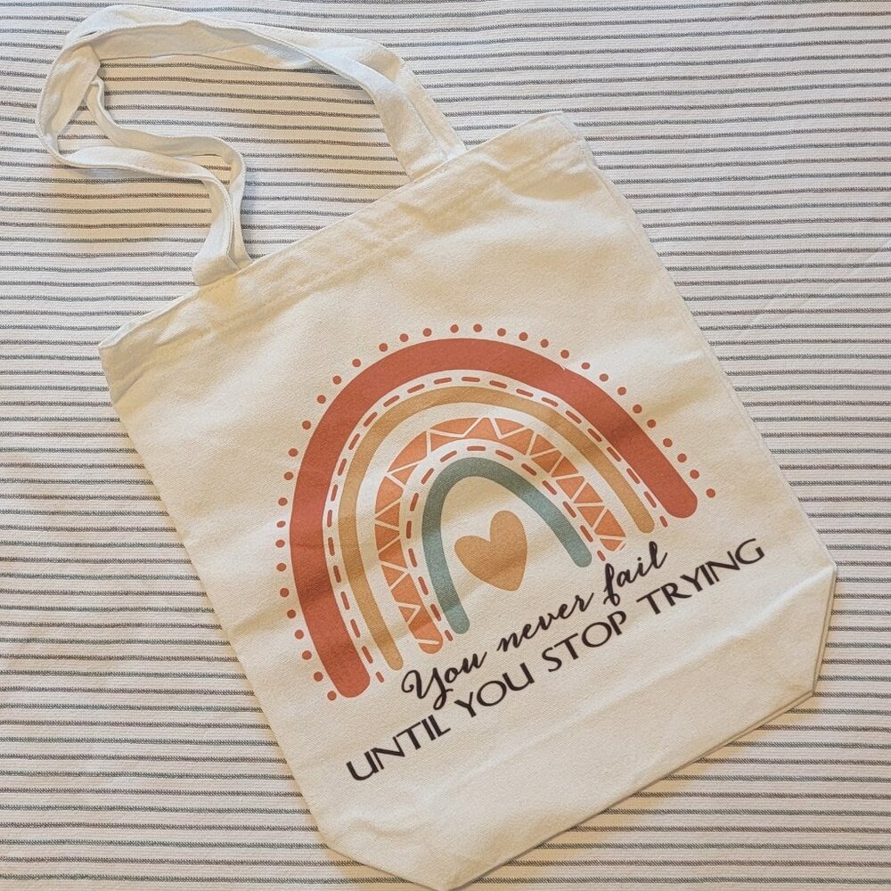Inspire Your Journey with A Colorful Canvas Tote Bag!